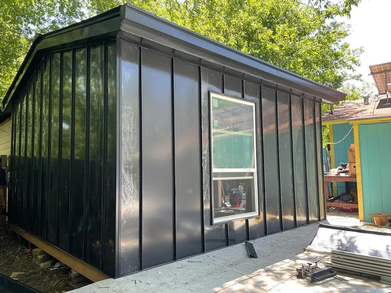 Black standing seam metal wall panels for Roof Inspection in East Fishkill